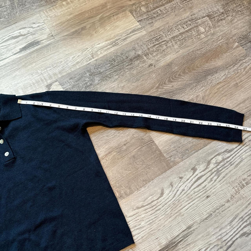 ZARA 100% WOOL PLAIN JERSEY POLO SHIRT - Size M - BRAND NEW WITH TAG - Picture 4 of 8